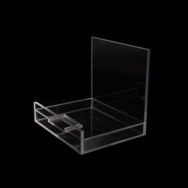 Factory Sale Fashion Black Acrylic Jewelry Display Stand Desktop Plexiglass Necklace Holder