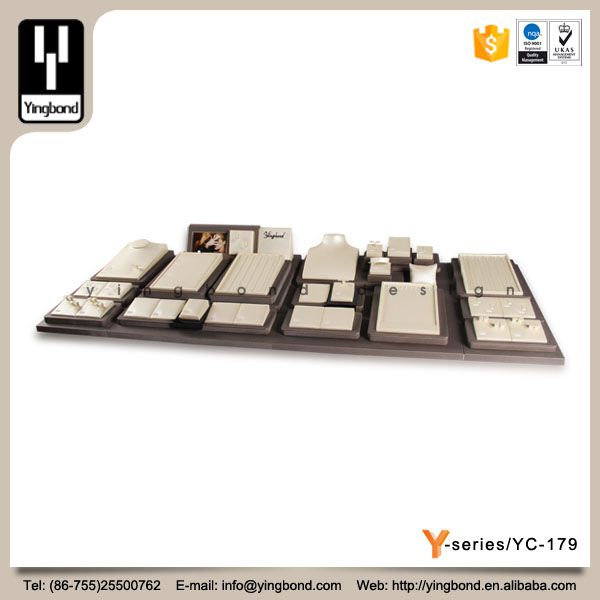3 Detachable Base Jewelry Display Holder Jewelry Leather Display